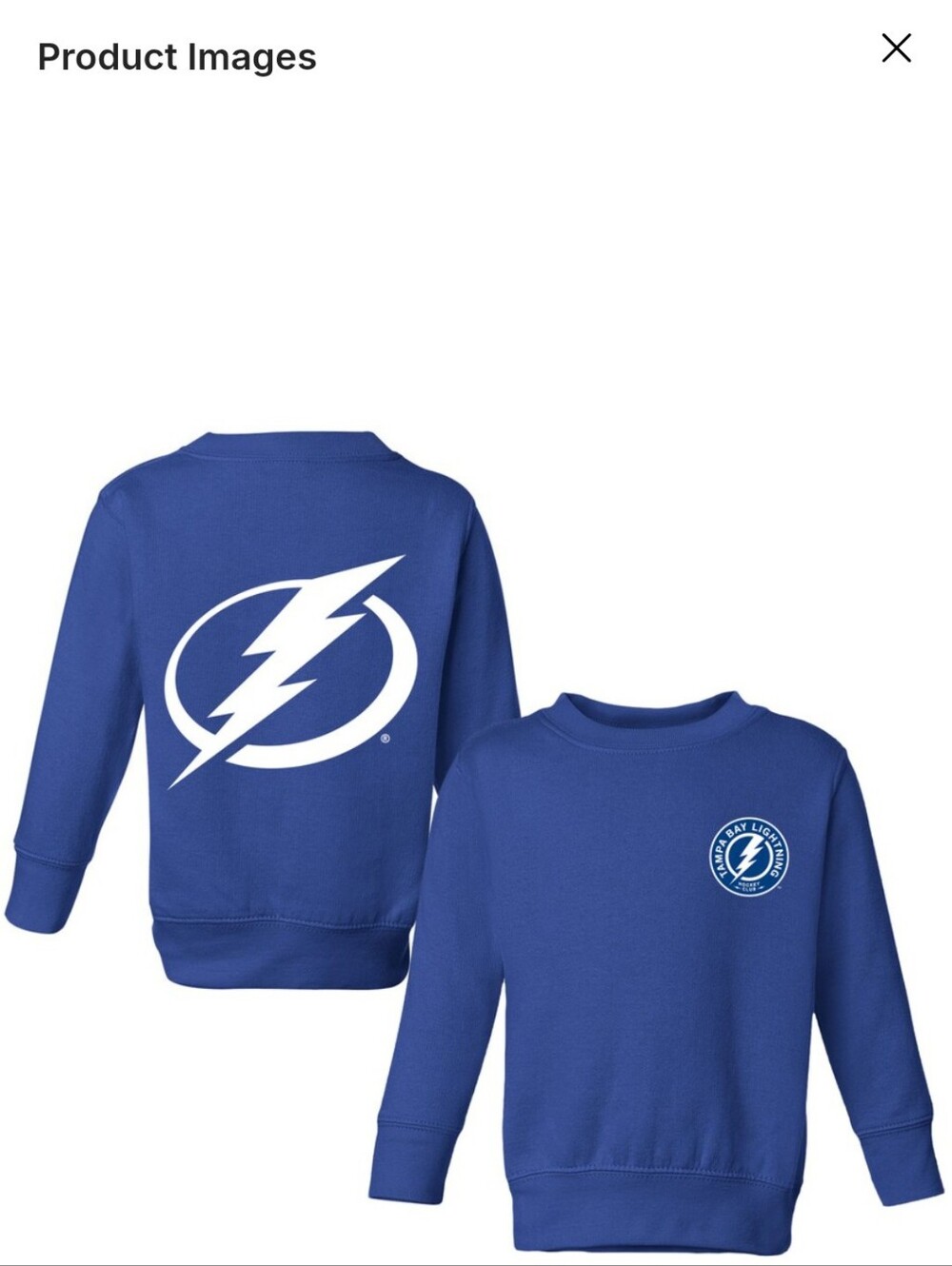 Tampa Bay Lightning Navy Hockey Club Sweatshirt